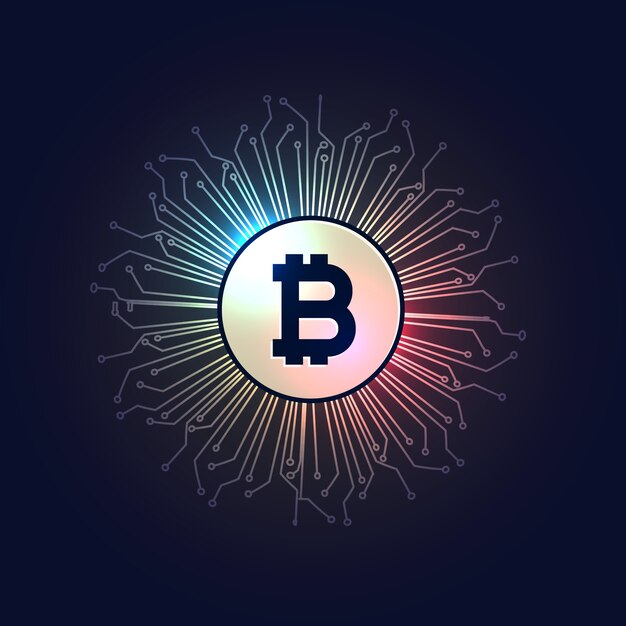 Diseño abstracto de bitcoin