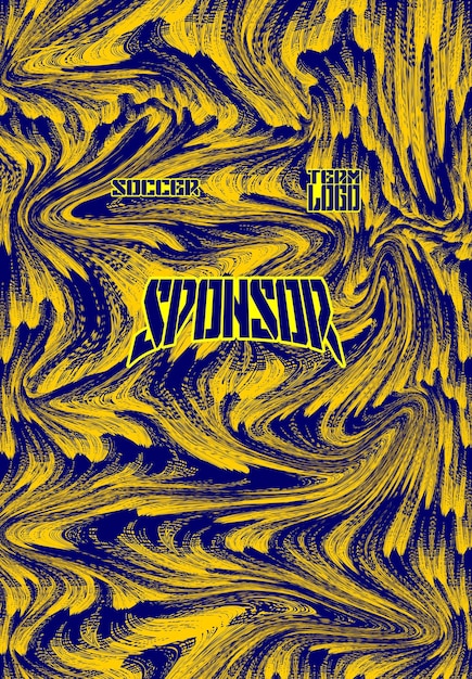 Diseño abstracto de la camiseta de fútbol