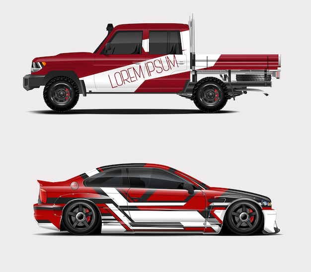 El diseño abstracto de carreras de automóviles deportivos