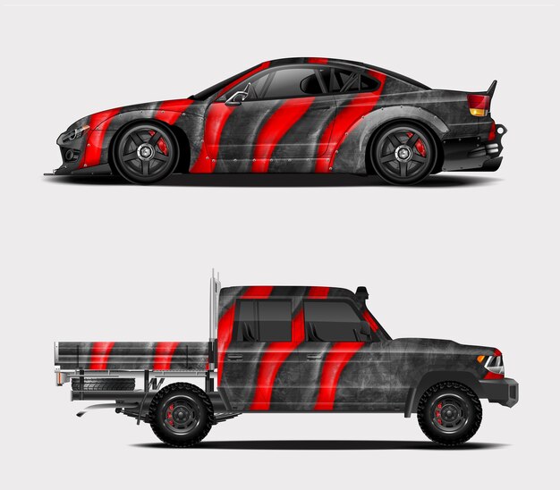 El diseño abstracto de carreras de automóviles deportivos