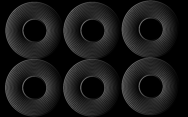 Diseño abstracto circular interconectado con patrones futuristas de azul azulado y gradiente Un concepto moderno, elegante y estético para la innovación corporativa Tecnología empresarial Marketing digital y profesional