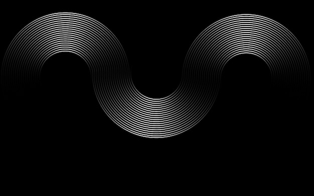 Diseño abstracto circular interconectado con patrones futuristas de azul azulado y gradiente Un concepto moderno, elegante y estético para la innovación corporativa Tecnología empresarial Marketing digital y profesional
