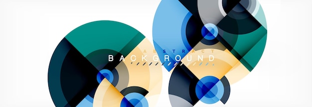 Diseño abstracto del círculo de fondo