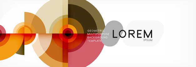 Diseño abstracto del círculo de fondo