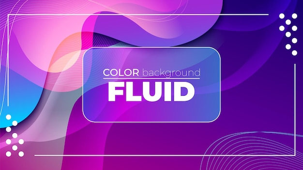 Diseño abstracto de color fluido