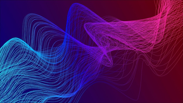 un diseño abstracto colorido con un fondo azul