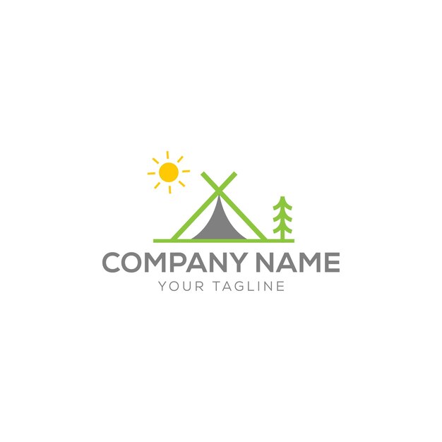 diseño abstracto y creativo del logotipo de la montaña