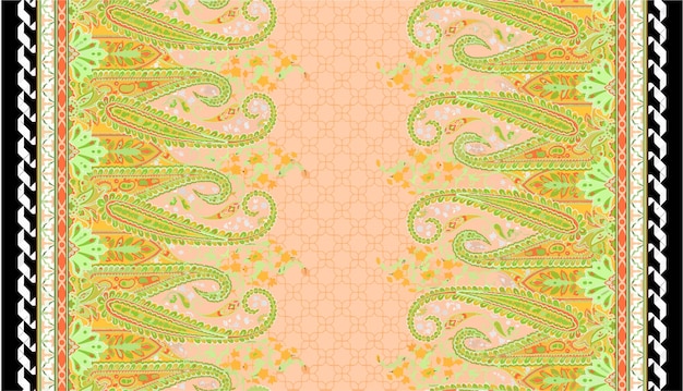 Diseño abstracto de flores texturizadas listas para estampados textiles