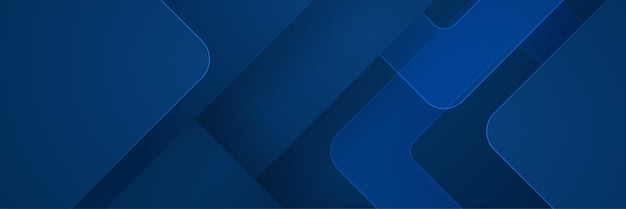 Diseño abstracto de fondo de bandera azul geométrico mínimo Diseño gráfico abstracto vectorial plantilla de fondo de patrón de bandera