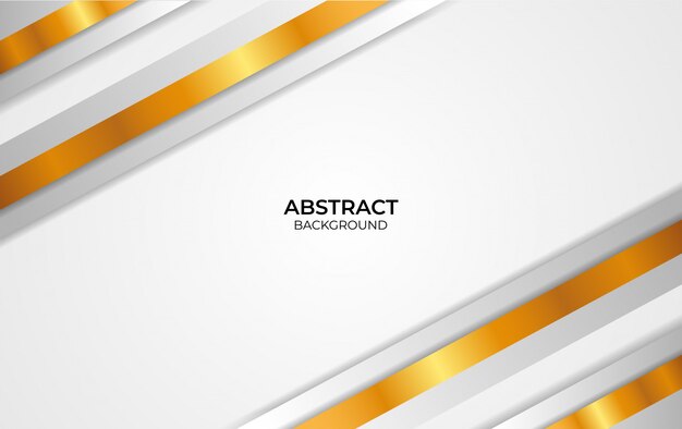 Diseño abstracto fondo blanco y oro