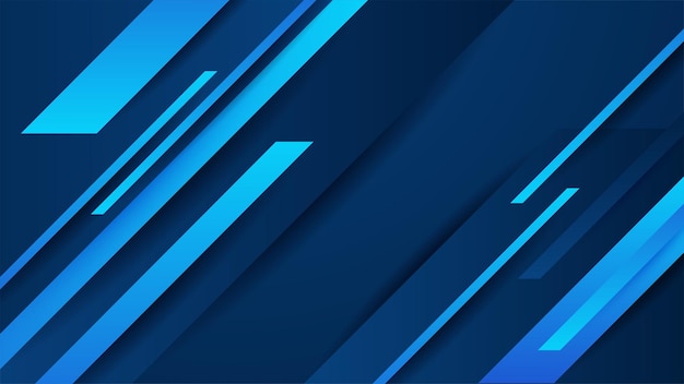 Diseño abstracto con fondo geométrico azul Fondo de bandera azul Template de fondo de diseño gráfico abstracto de bandera vectorial