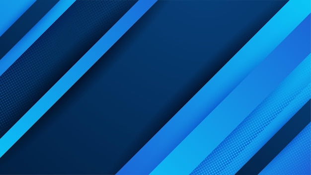 Diseño abstracto con fondo geométrico azul Fondo de bandera azul Template de fondo de diseño gráfico abstracto de bandera vectorial