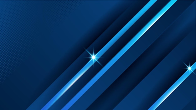 Diseño abstracto con fondo geométrico azul Fondo de bandera azul Template de fondo de diseño gráfico abstracto de bandera vectorial