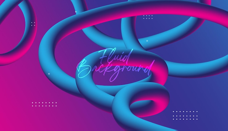 Diseño abstracto de fondo líquido 3d