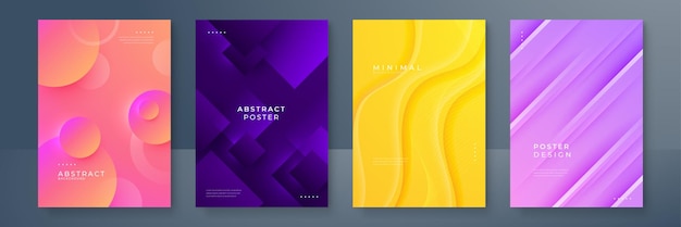 Diseño abstracto de fondo de tecnología ligera de formas geométricas coloridas geométricas mínimas