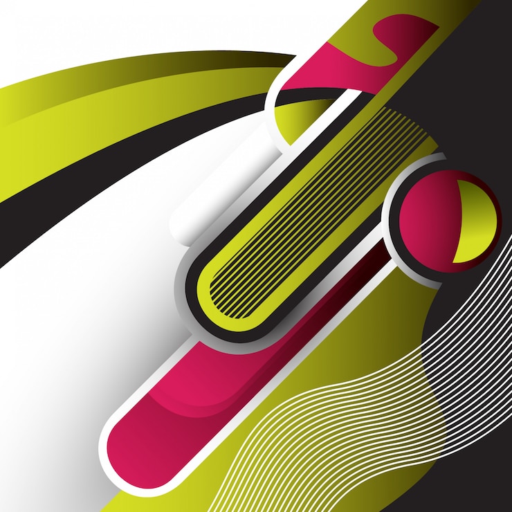 Vector diseño abstracto futurista