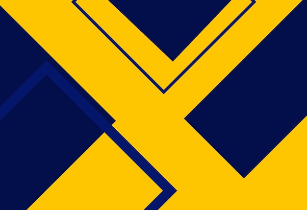 Diseño abstracto geométrico en amarillo y azul
