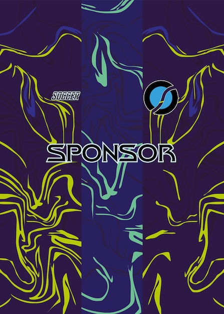 diseño abstracto de jersey para la sublimación