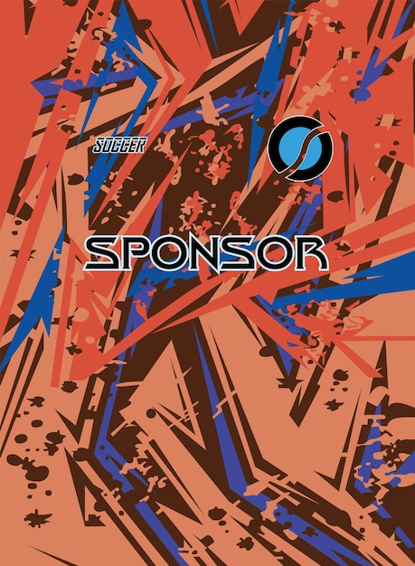 diseño abstracto de jersey para la sublimación