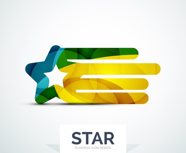 Diseño abstracto de logo colorido