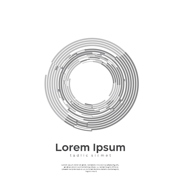 Diseño abstracto del logotipo circular