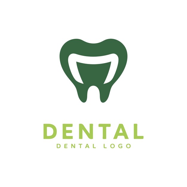 diseño abstracto del logotipo del dentista
