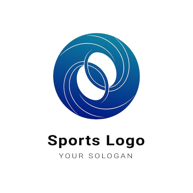 Diseño abstracto del logotipo deportivo