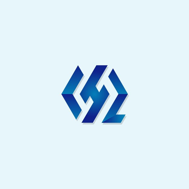 Diseño abstracto del logotipo de la letra H