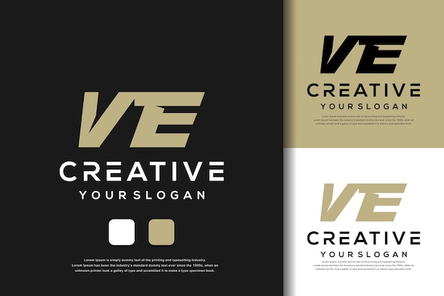 diseño abstracto del logotipo de la letra v del monograma