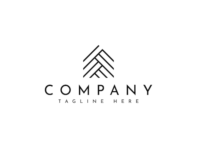 Diseño abstracto del logotipo de las propiedades inmobiliarias