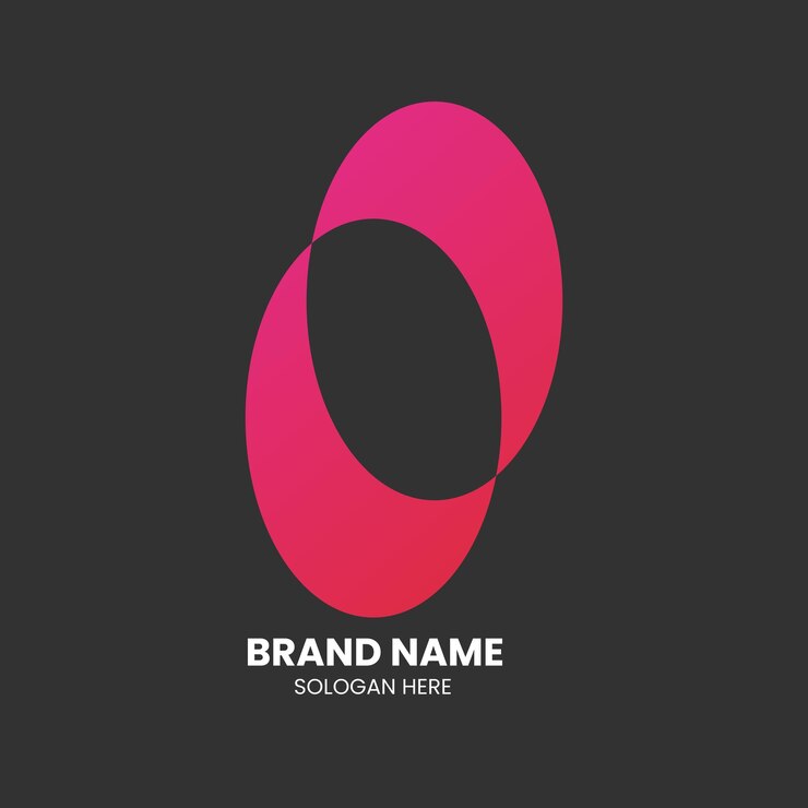 Vector diseño abstracto del logotipo rosa