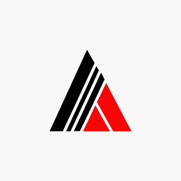 Diseño abstracto del logotipo del triángulo