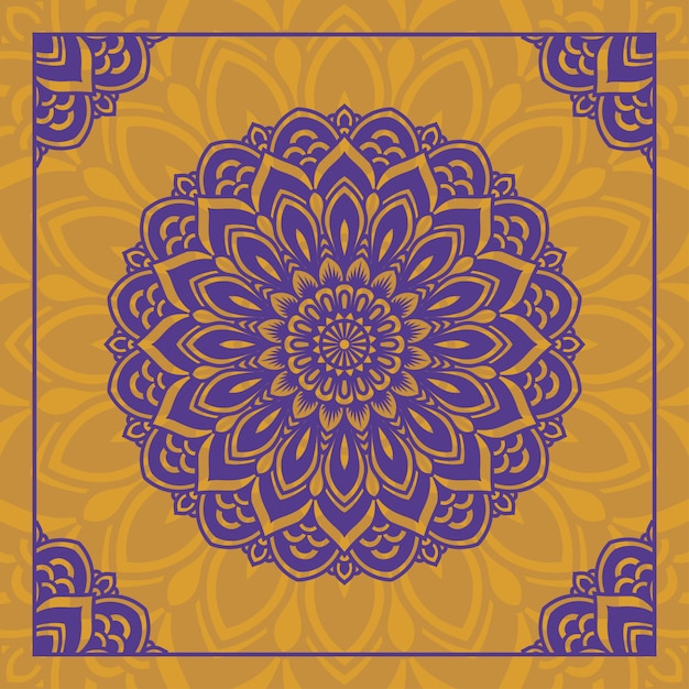 Diseño abstracto mandala ornamental