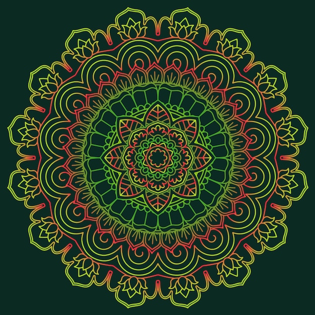 Vector diseño abstracto mandala