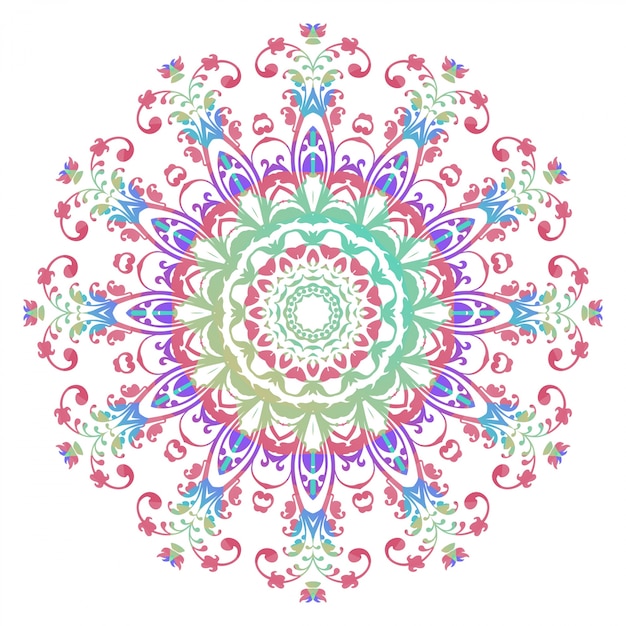 Vector diseño abstracto mandala