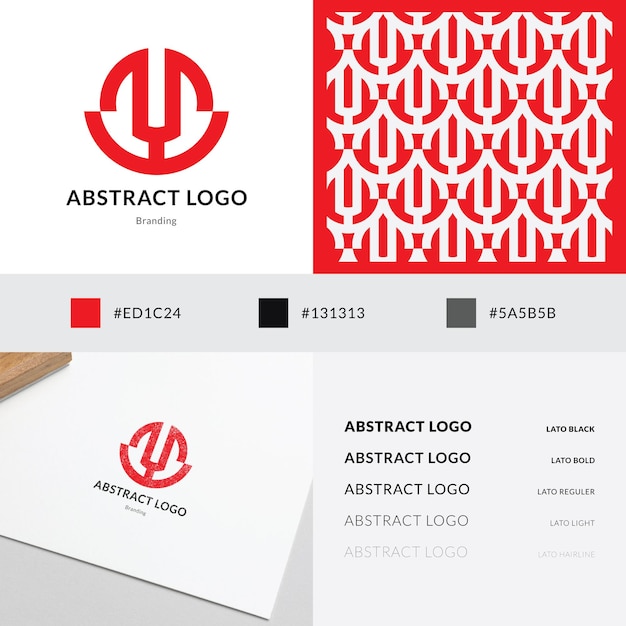Diseño abstracto de la marca del logotipo