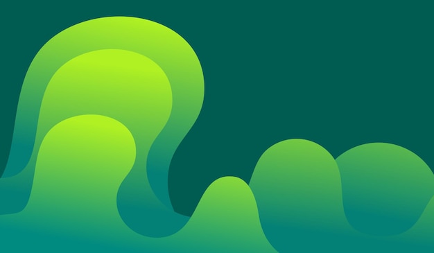 Diseño abstracto moderno de fondo verde degradado