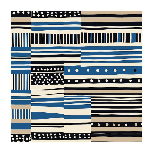 Diseño abstracto moderno de mediados de siglo.