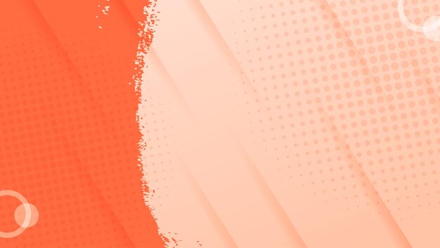 Diseño abstracto naranja y blanco
