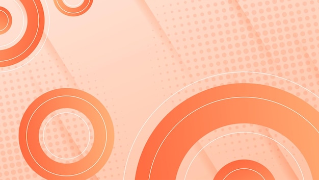 Diseño abstracto naranja y blanco