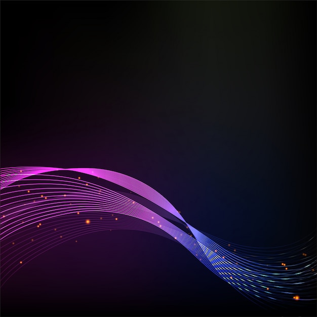Diseño abstracto de las ondas que fluye.