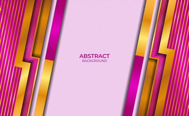 Diseño abstracto de oro y púrpura de estilo