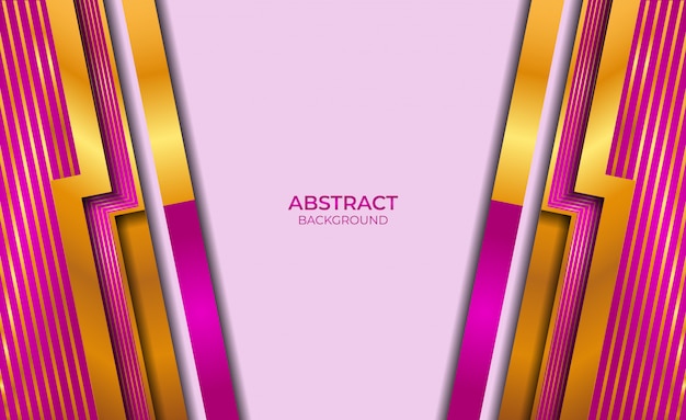 Diseño abstracto de oro y púrpura