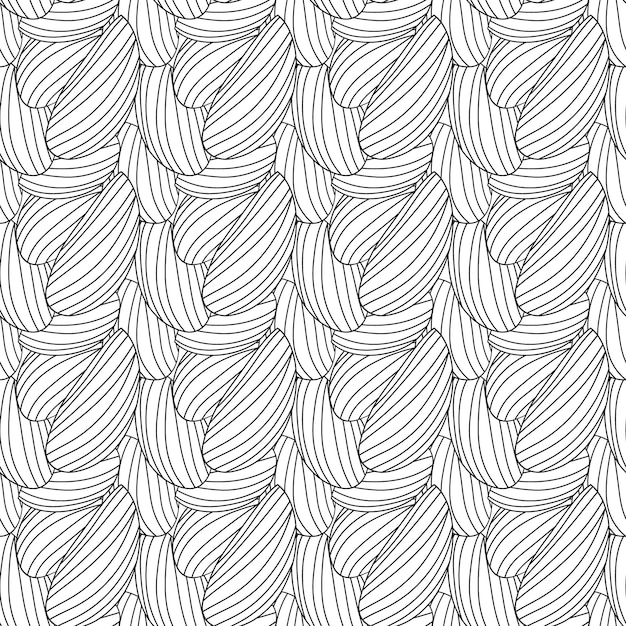 diseño abstracto de patrón repetido dibujado a mano