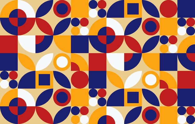 Diseño abstracto de patrones geométricos coloridos