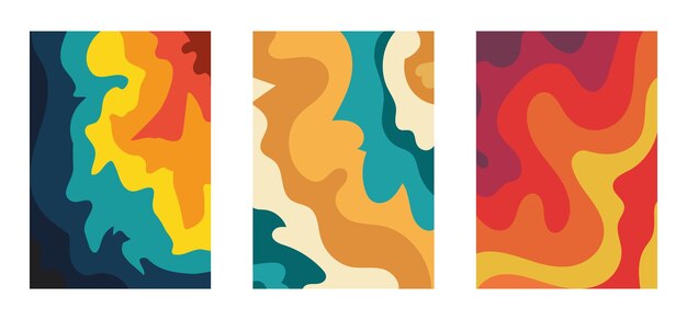 Diseño abstracto de portada o folleto Ilustración vectorial Plantilla de folleto