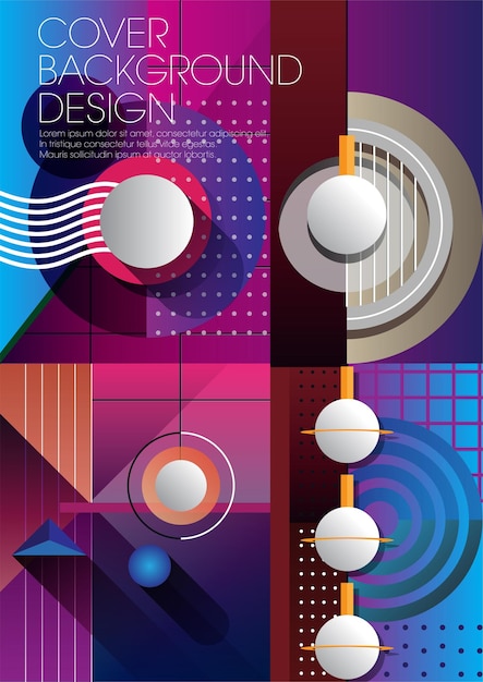El diseño abstracto retro es aplicable para usar en la portada del dvd de póster y otras aplicaciones creativas
