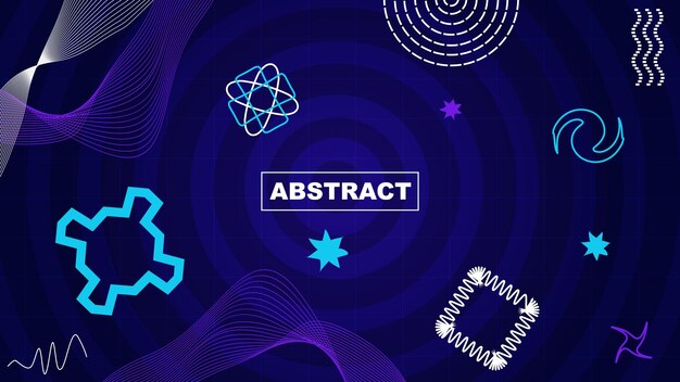 Diseño abstracto vectorial para diseño de portada Formas y figuras geométricas simples EPS 10
