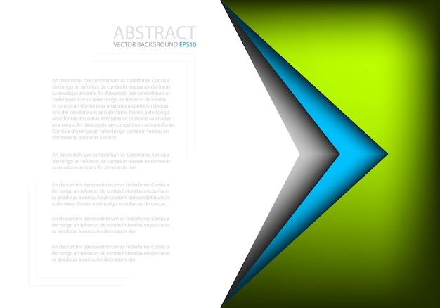 un diseño abstracto verde y azul que dice quot abstracto quot