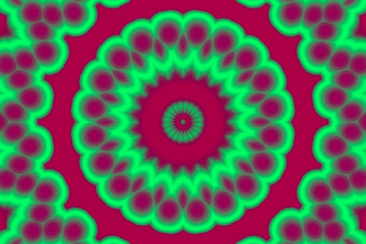 Vector un diseño abstracto verde con un fondo verde